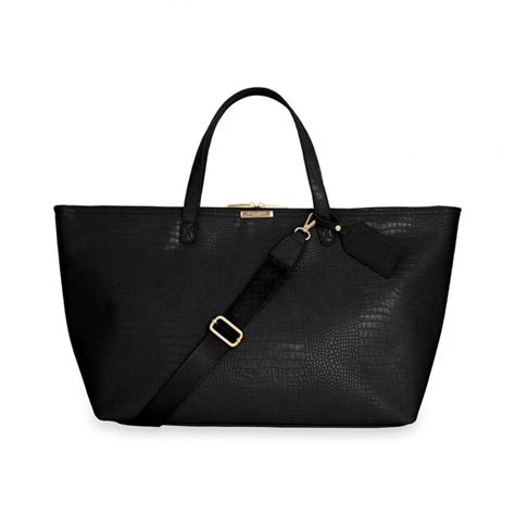 celine faux croc travel bag black|Celine.